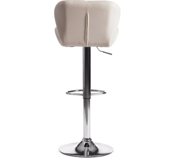 Барный стул Tetchair BIAGGIO KY717 металл/экокожа, 44x50x83-103 см, 2 шт белый/хром 15100