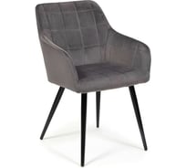 Кресло Tetchair BEATA 8266 металл/ткань, 56x60x82 см, 2 шт серый G-062-40/черный 13631