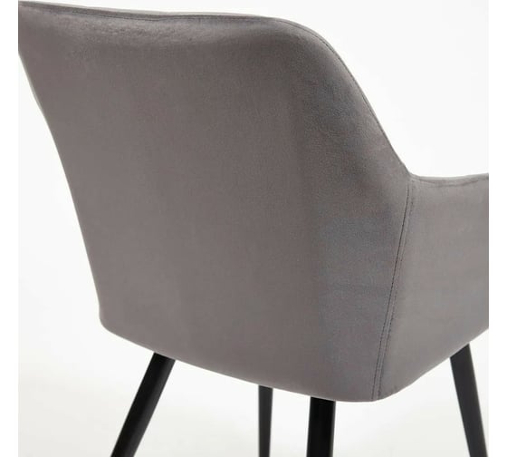 Кресло Tetchair BEATA 8266 металл/ткань, 56x60x82 см, 2 шт серый G-062-40/черный 13631
