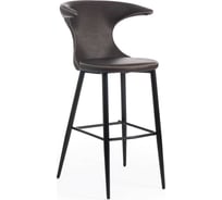 Барный стул Tetchair FLAIR BAR 9018 экокожа/металл, 60x56x106 см, 2 шт коричневый 1/черный 15176