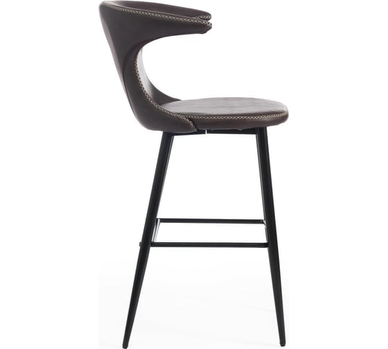 Барный стул Tetchair FLAIR BAR 9018 экокожа/металл, 60x56x106 см, 2 шт коричневый 1/черный 15176