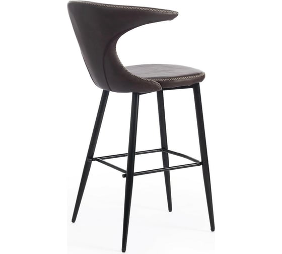 Барный стул Tetchair FLAIR BAR 9018 экокожа/металл, 60x56x106 см, 2 шт коричневый 1/черный 15176
