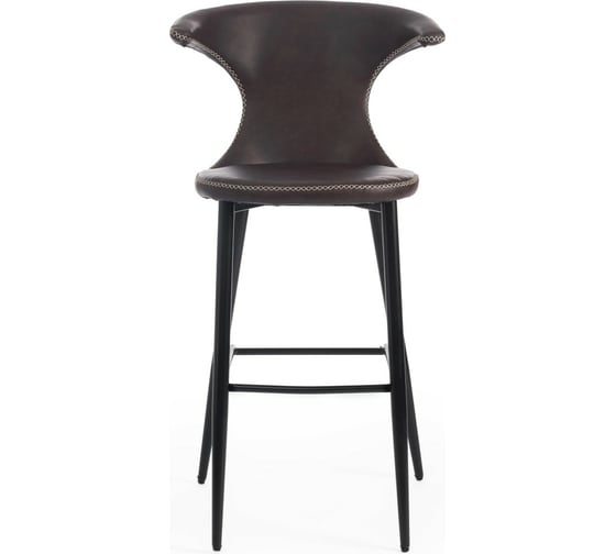 Барный стул Tetchair FLAIR BAR 9018 экокожа/металл, 60x56x106 см, 2 шт коричневый 1/черный 15176