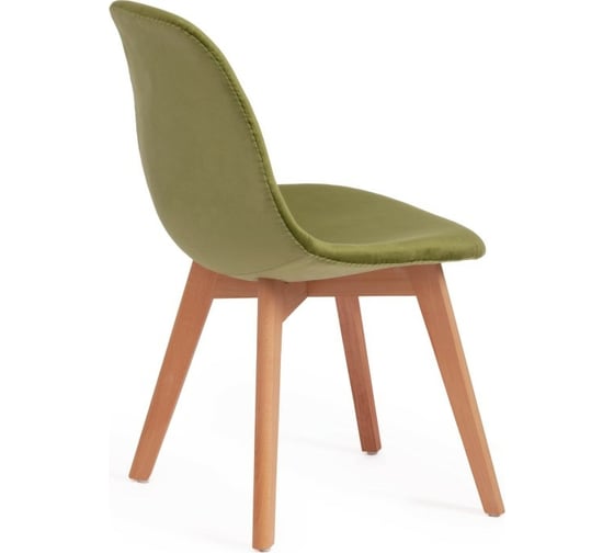 Стул Tetchair CINDY SOFT C1021F1 вельвет/дерево, 53x45x81 см, зеленый HLR 54/натуральный, 4 шт 15209