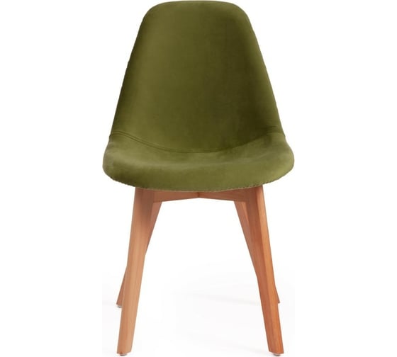 Стул Tetchair CINDY SOFT C1021F1 вельвет/дерево, 53x45x81 см, зеленый HLR 54/натуральный, 4 шт 15209