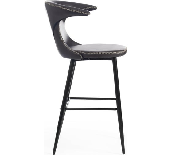 Барный стул Tetchair FLAIR BAR mod. 9018 экокожа/металл, 60x56x106 см, 2 шт серый 22/черный 15175