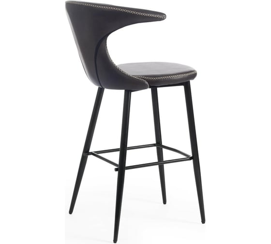 Барный стул Tetchair FLAIR BAR mod. 9018 экокожа/металл, 60x56x106 см, 2 шт серый 22/черный 15175