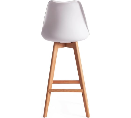 Барный стул Tetchair TULIP BAR C1014H пластик/дерево, 57x48x104 см, белый 018 /натуральный, 4 шт 15203