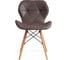 Стул Tetchair 4 шт STUTTGART (mod. 74) экокожа/дерево береза/металл, 50x47x73 см, античный серый 15212 5