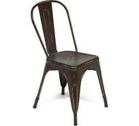Стул Tetchair LOFT CHAIR 012 металл, 45x35x85 см, 5 шт коричневый/brown vintage 10695