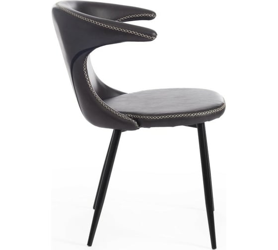 Стул Tetchair FLAIR 9020 экокожа/металл, 60x56x78 см, серый 22/черный, 4 шт 15164