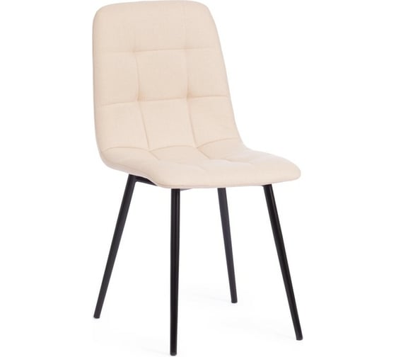Стул Tetchair CHILLY MAX ткань/металл, 45x54x90 см, 2 шт бежевый 08/черный 17275