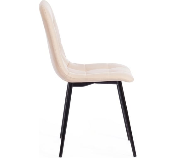 Стул Tetchair CHILLY MAX ткань/металл, 45x54x90 см, 2 шт бежевый 08/черный 17275