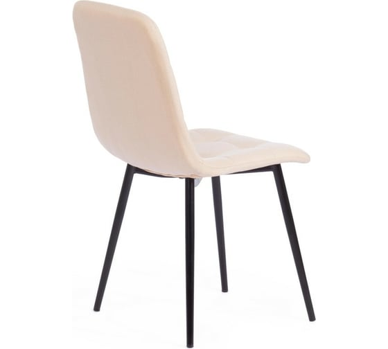 Стул Tetchair CHILLY MAX ткань/металл, 45x54x90 см, 2 шт бежевый 08/черный 17275