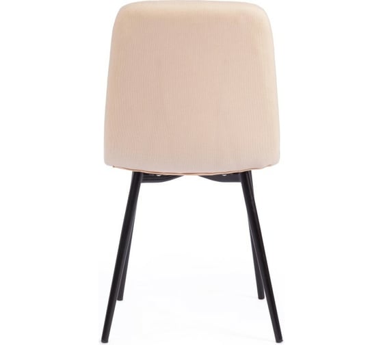 Стул Tetchair CHILLY MAX ткань/металл, 45x54x90 см, 2 шт бежевый 08/черный 17275