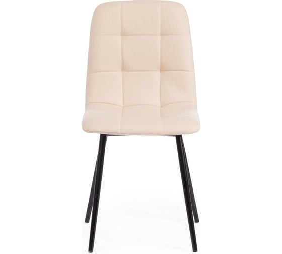 Стул Tetchair CHILLY MAX ткань/металл, 45x54x90 см, 2 шт бежевый 08/черный 17275