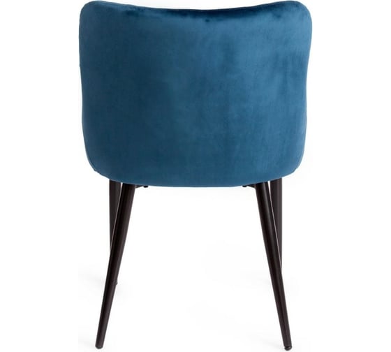 Стул Tetchair ELI 8202 металл/ткань, 53x61,5x83 см, 2 шт синий G062-48/черный 14152