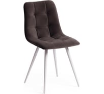 Стул Tetchair CHILLY 7095-1 ткань/металл, 45x53x88 см, высота до сиденья 50 см, темно-серый, 4 шт 17246