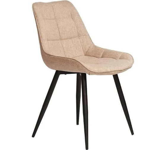 Стул Tetchair ABRUZZO 8060 4 шт, металл, ткань, 42x60x84x49 см, серо-бежевый 11893