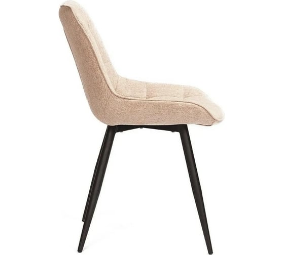 Стул Tetchair ABRUZZO 8060 металл, ткань, 42x60x84x49 см, ткань: серо-бежевый, ножки: черный 15345