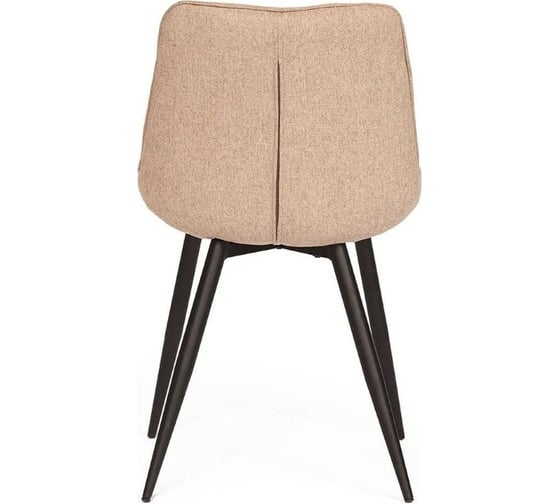Стул Tetchair ABRUZZO 8060 металл, ткань, 42x60x84x49 см, ткань: серо-бежевый, ножки: черный 15345