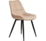 Стул Tetchair ABRUZZO 8060 металл, ткань, 42x60x84x49 см, ткань: серо-бежевый, ножки: черный 15345 1