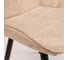 Стул Tetchair ABRUZZO 8060 металл, ткань, 42x60x84x49 см, ткань: серо-бежевый, ножки: черный 15345 5
