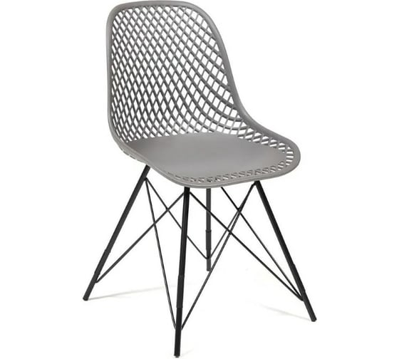 Стул Tetchair VINCENT 8001 металл/пластик, 46,5x53x83,5 см, серый/черный, 4 шт 13614 1