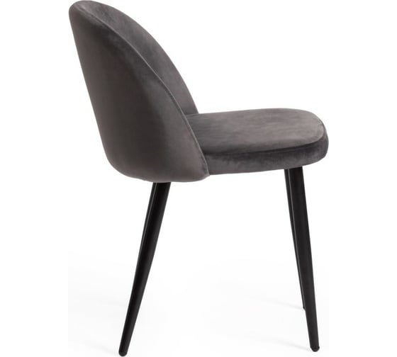 Стул Tetchair MELODY 4997 металл/вельвет, 52x49x78 см, серый/черные ножки, 4 шт 14263