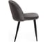 Стул Tetchair MELODY 4997 металл/вельвет, 52x49x78 см, серый/черные ножки, 4 шт 14263 2