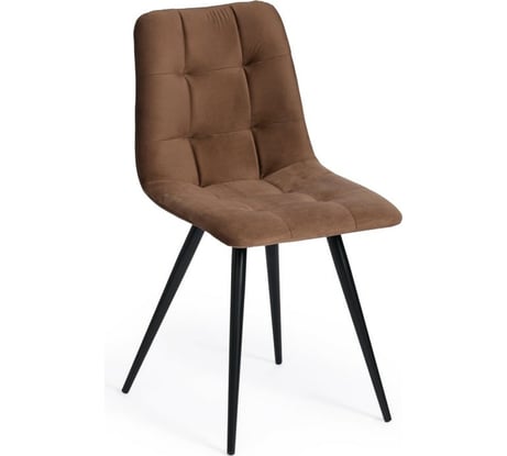 Стул Tetchair CHILLY 7095-1 ткань/металл, 45x53x88 см, высота до сиденья 50 см, коричневый, 4 шт 17241