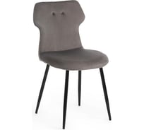 Стул Tetchair ROBOCOP DC0128 вельвет/металл, 57x46x85 см, серый HLR 24/черный, 4 шт 15167