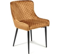 Стул Tetchair ELI 8202 металл/ткань, 53x61,5x83 см, 2 шт коричневый G-062-61/черный 13607