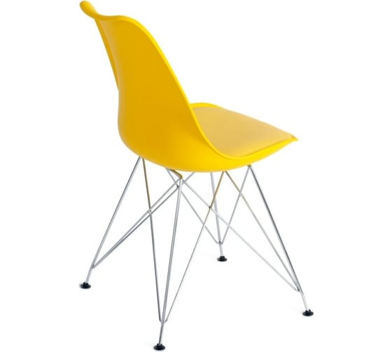 Стул Tetchair TULIP IRON CHAIR EC-123 металл/пластик, 54,5x48x83,5см, желтый, 4 шт 14177