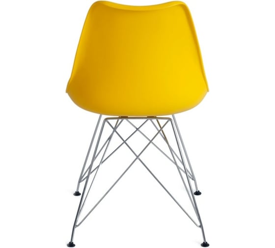 Стул Tetchair TULIP IRON CHAIR EC-123 металл/пластик, 54,5x48x83,5см, желтый, 4 шт 14177