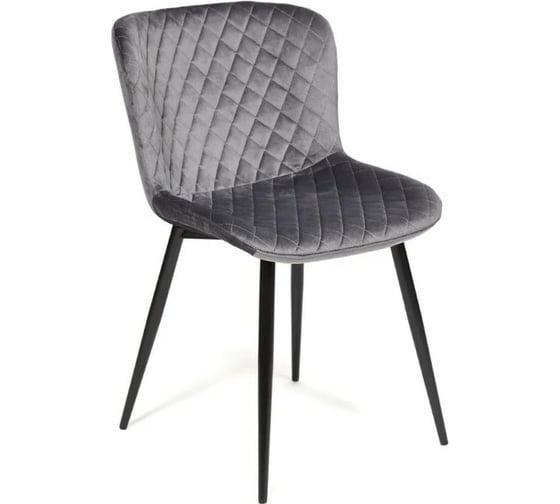 Стул Tetchair QUINCY 8272 металл/ткань, 49x53x84,5 см, серый G-062-40/черный, 4 шт 13635
