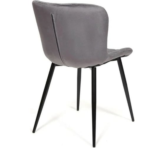 Стул Tetchair QUINCY 8272 металл/ткань, 49x53x84,5 см, серый G-062-40/черный, 4 шт 13635