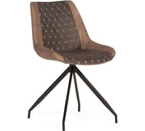 Стул Tetchair KELT 8799 металл, ткань наппа, 50x60x84x49,5 см, 2 шт черный/коричневый 11894