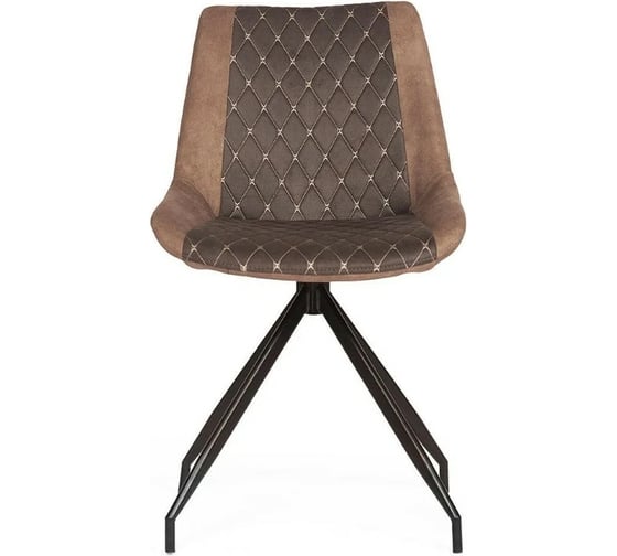Стул Tetchair KELT 8799 металл, ткань наппа, 50x60x84x49,5 см, 2 шт черный/коричневый 11894