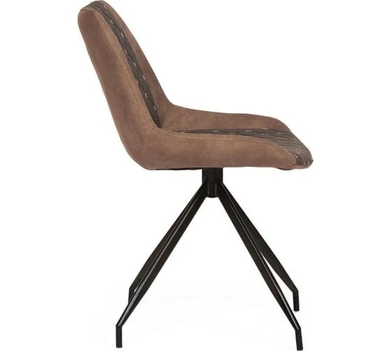 Стул Tetchair KELT 8799 металл, ткань наппа, 50x60x84x49,5 см, 2 шт черный/коричневый 11894