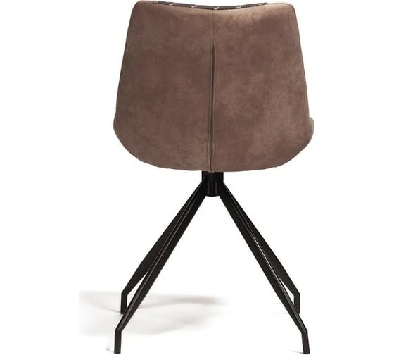 Стул Tetchair KELT 8799 металл, ткань наппа, 50x60x84x49,5 см, 2 шт черный/коричневый 11894