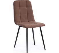 Стул Tetchair CHILLY MAX ткань/металл, 45x54x90 см, 2 шт коричневый 01/черный 17274