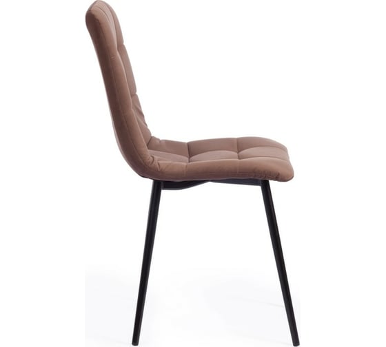 Стул Tetchair CHILLY MAX ткань/металл, 45x54x90 см, 2 шт коричневый 01/черный 17274