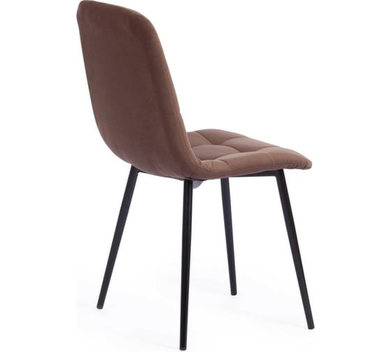 Стул Tetchair CHILLY MAX ткань/металл, 45x54x90 см, 2 шт коричневый 01/черный 17274