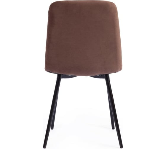 Стул Tetchair CHILLY MAX ткань/металл, 45x54x90 см, 2 шт коричневый 01/черный 17274