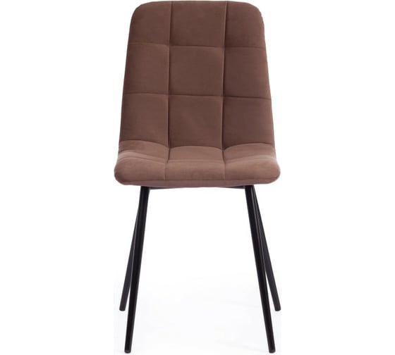 Стул Tetchair CHILLY MAX ткань/металл, 45x54x90 см, 2 шт коричневый 01/черный 17274