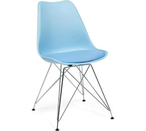 Стул Tetchair TULIP IRON CHAIR EC-123 металл/пластик, 54,5x48x83,5см, голубой, 4 шт 13650