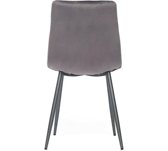Стул Tetchair DUBLIN 7066 металл, ткань, 45x56x88x51 см, серый вельвет/антрацит, G062-40, 4 шт 12095