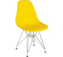 Стул Tetchair CINDY IRON CHAIR EAMES 002 металл, пластик, 51x46x82,5 см желтый, 4 шт 14183