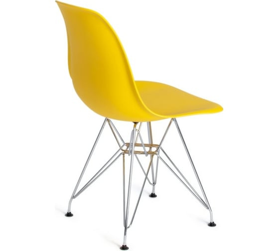 Стул Tetchair CINDY IRON CHAIR EAMES 002 металл, пластик, 51x46x82,5 см желтый, 4 шт 14183